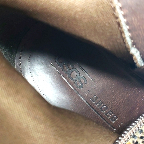 ASOS DESIGN Rescue Leather Block Heel Boots In Snake  5 - Picture 11 of 14